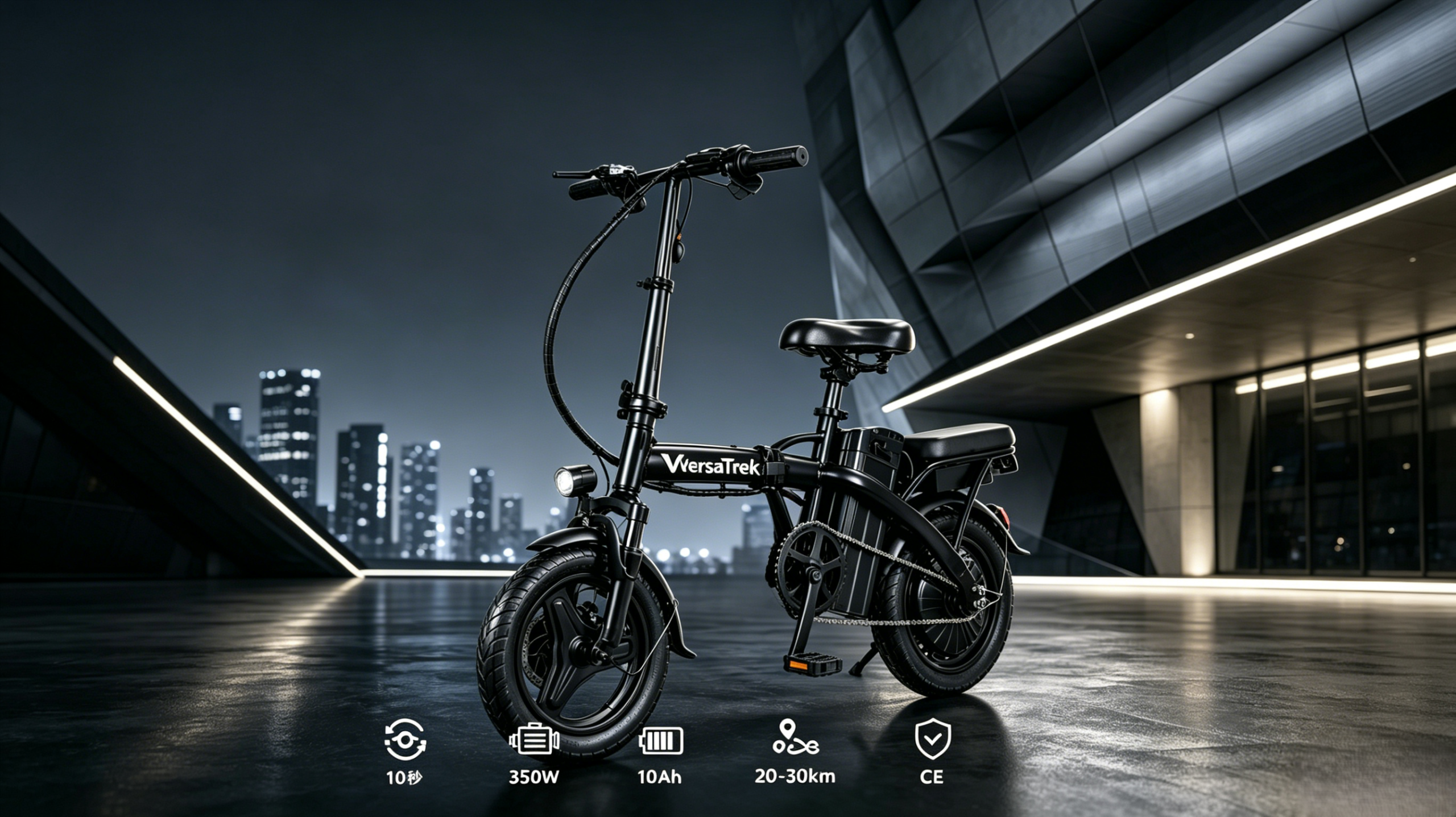 VersaTerk DD1 Folding Electric Bicycle-Urban Commuter Travel